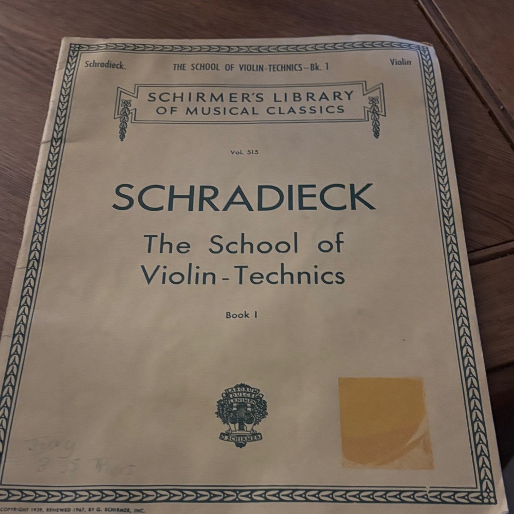 Violin Techniques Book - Cream Cover